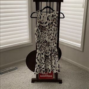 Vince Camuto animal print romper sundress xs
